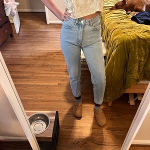 Zara high waisted mom jeans